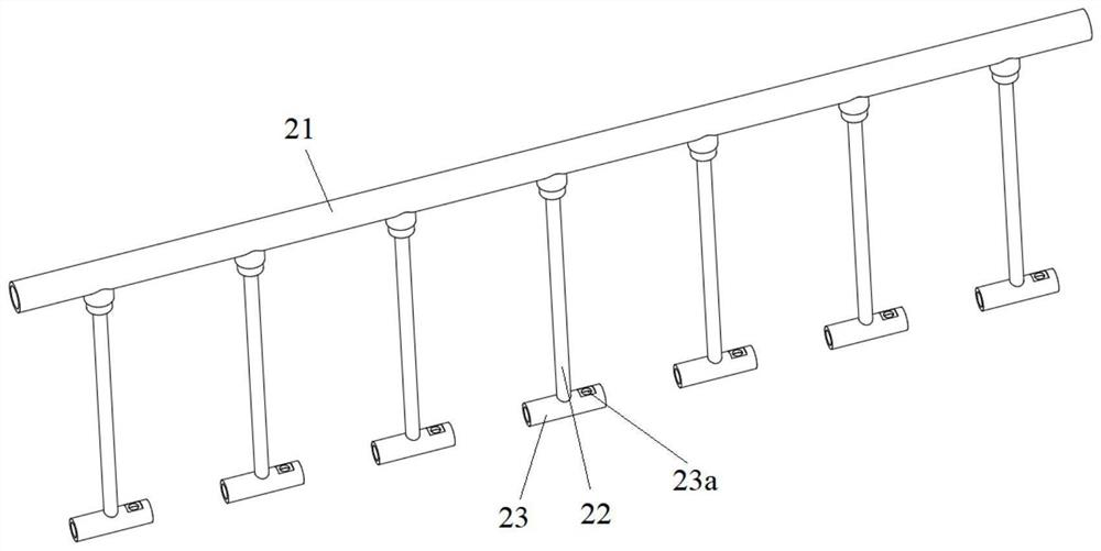 Powder tank truck roof guardrail