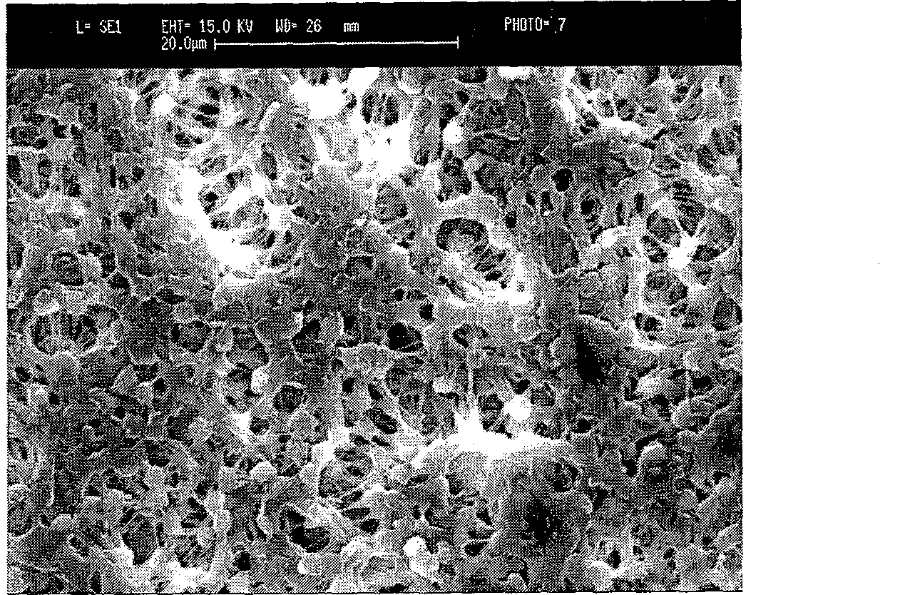 A preparation method of a hybridized porous lithium ion cell electrolyte film