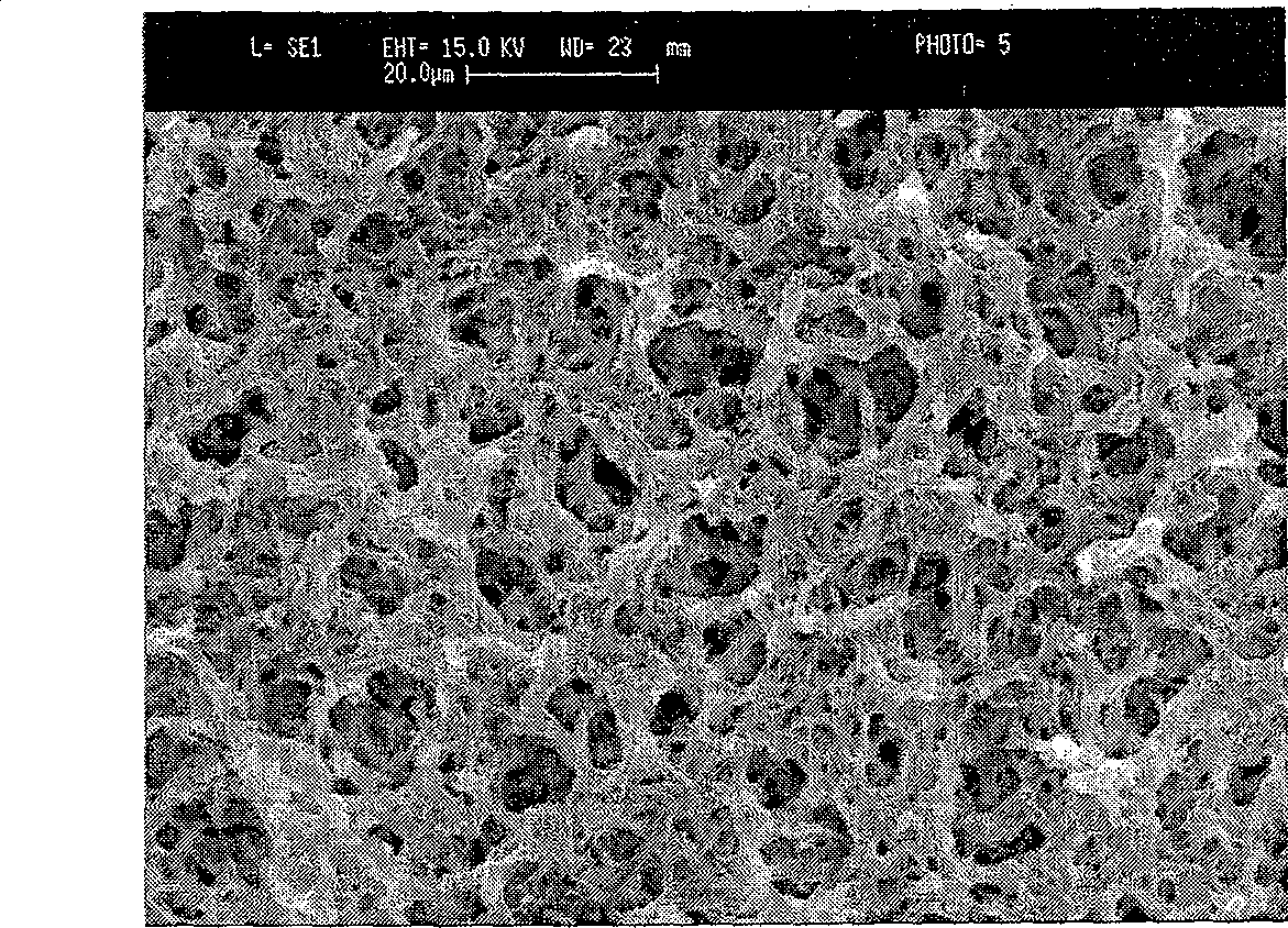 A preparation method of a hybridized porous lithium ion cell electrolyte film