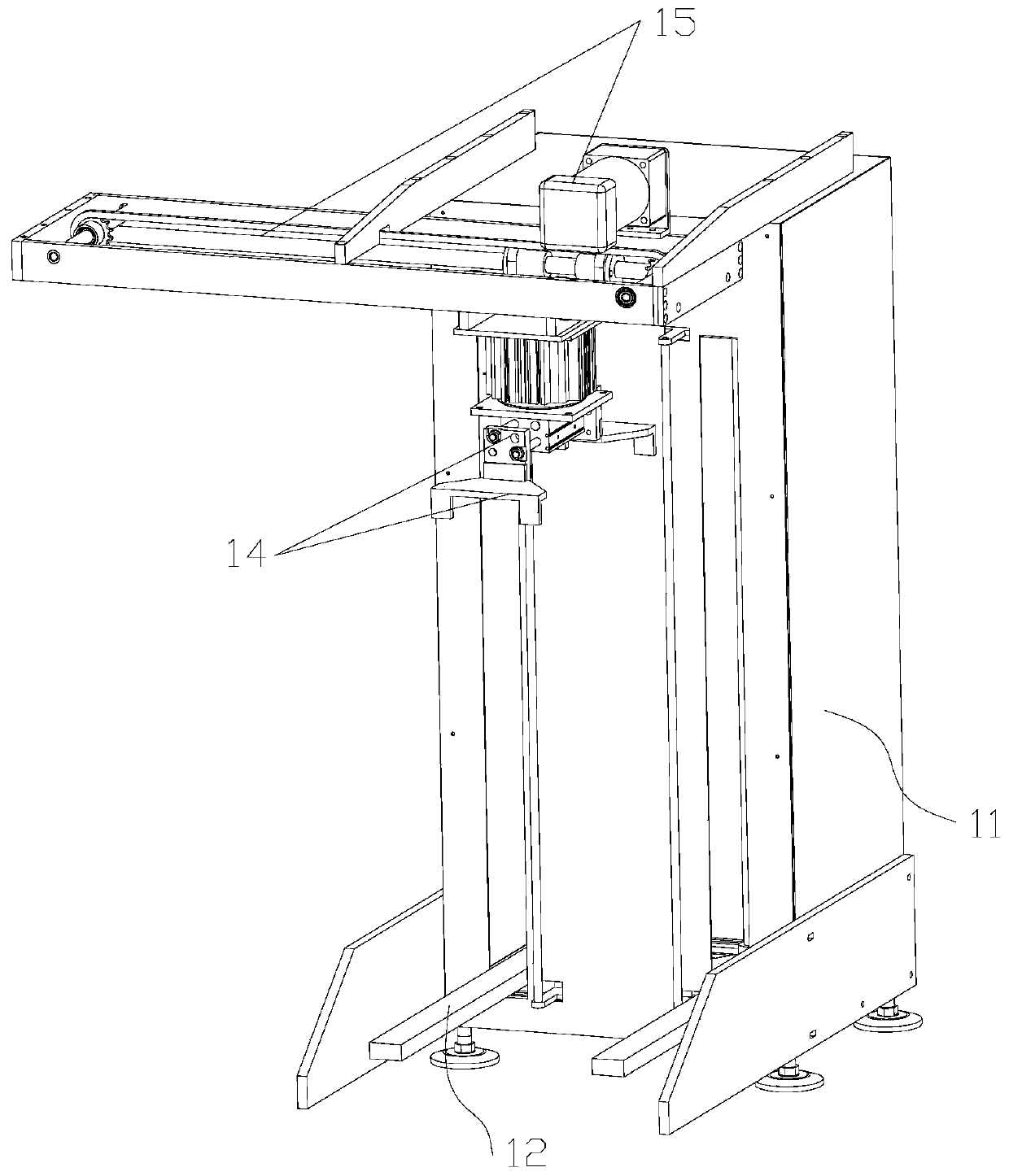 Automatic point drilling machine with loader and unloader