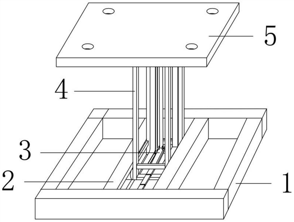 Three-drive type folding footing of mahjong table