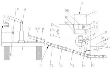 A pre-welding cleaning device for automobile metal plates