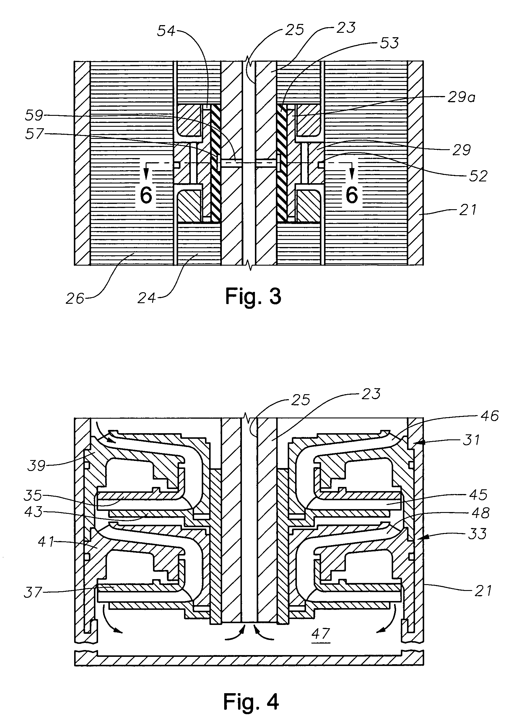 Pressurized bearing system for submersible motor