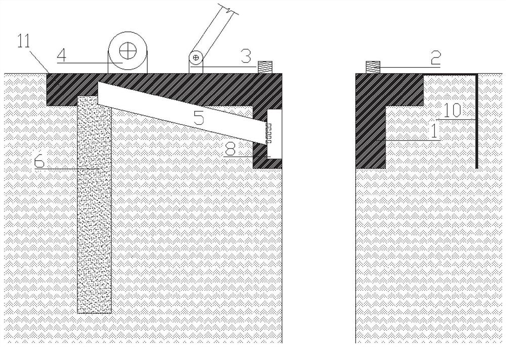 Local prefabricated diaphragm wall guide wall under underground facilities and construction method
