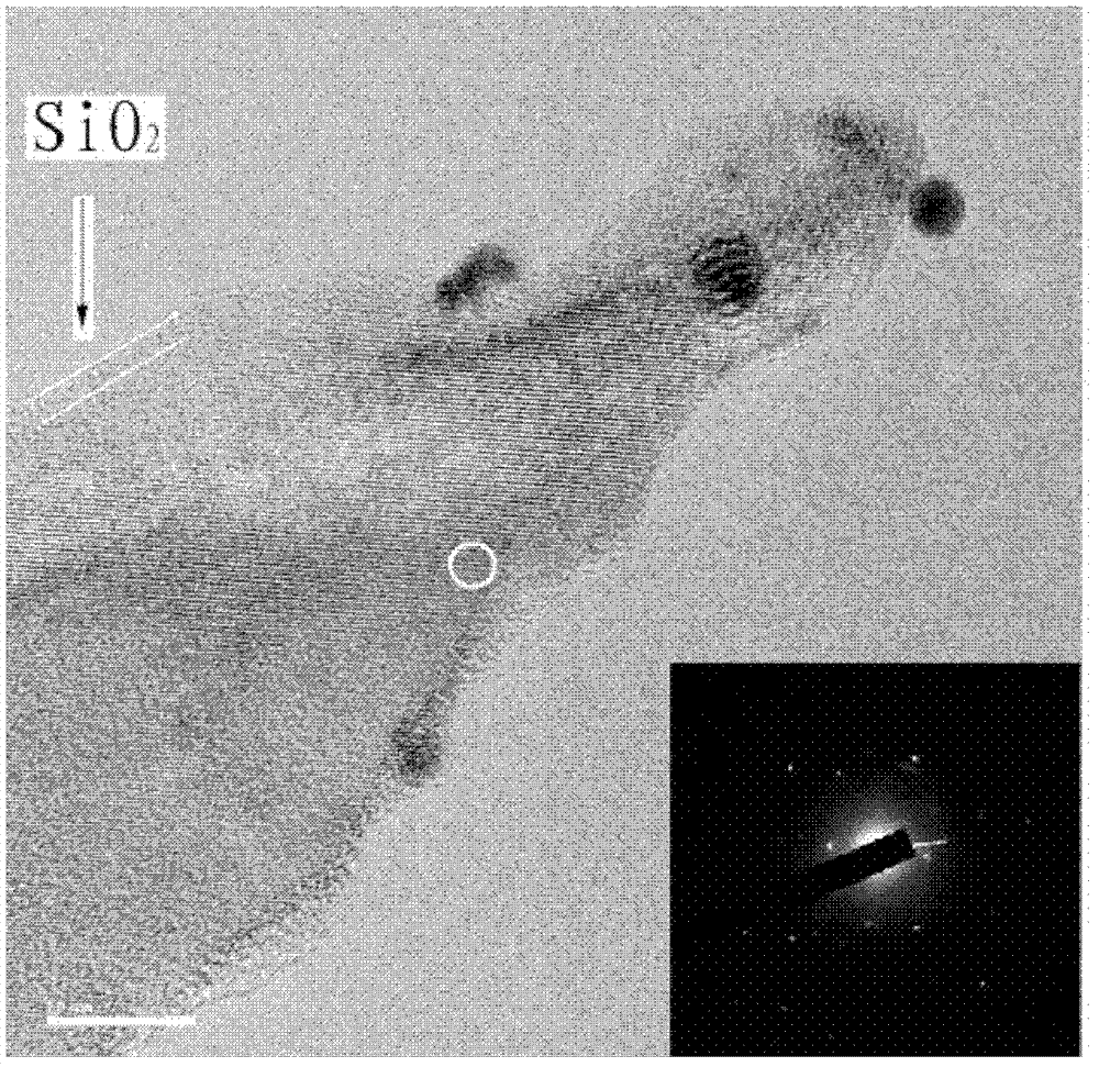 Preparation method for silicon surface anti-reflection nanometer array structure