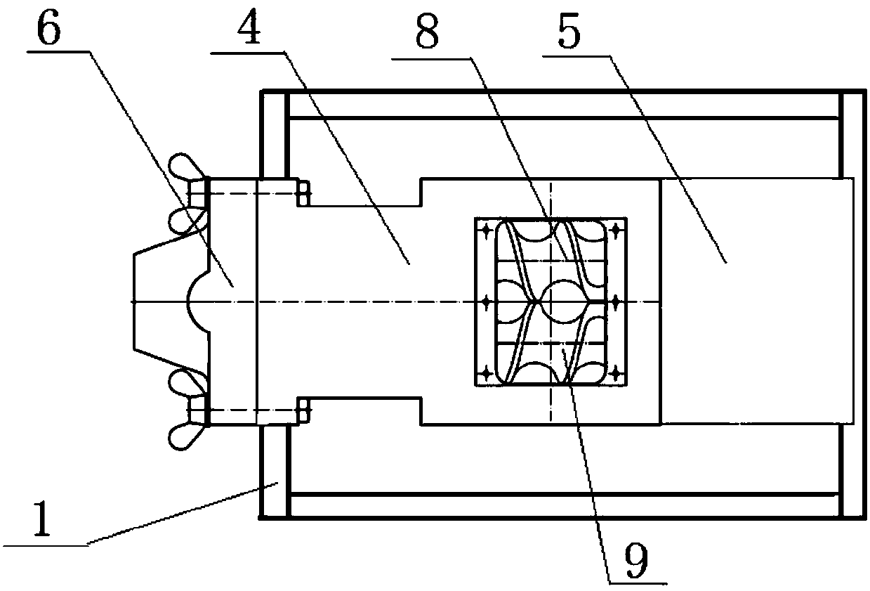 A twin-screw noodle machine