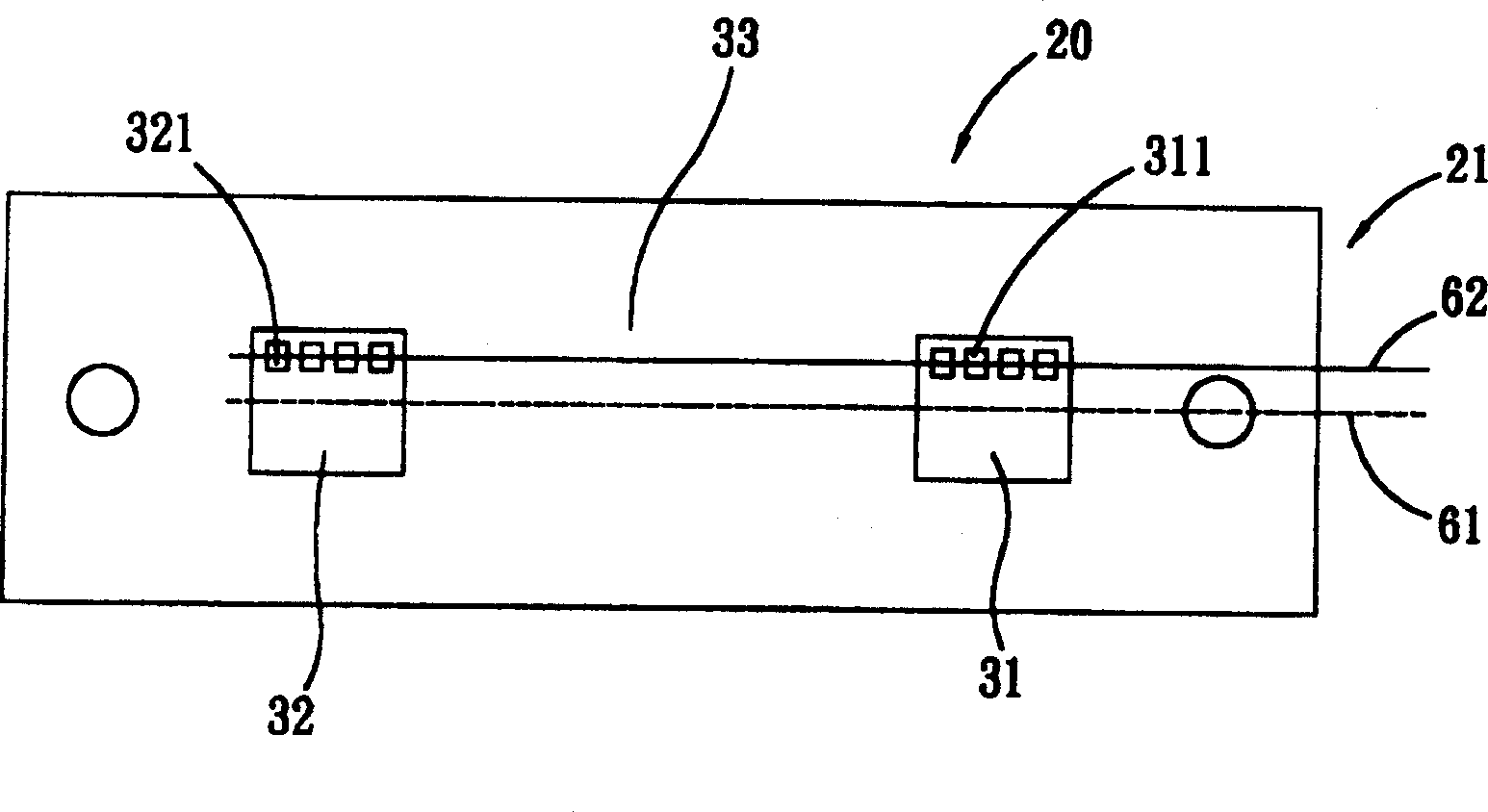 Image sense component and optical machine mobule using said image sense component