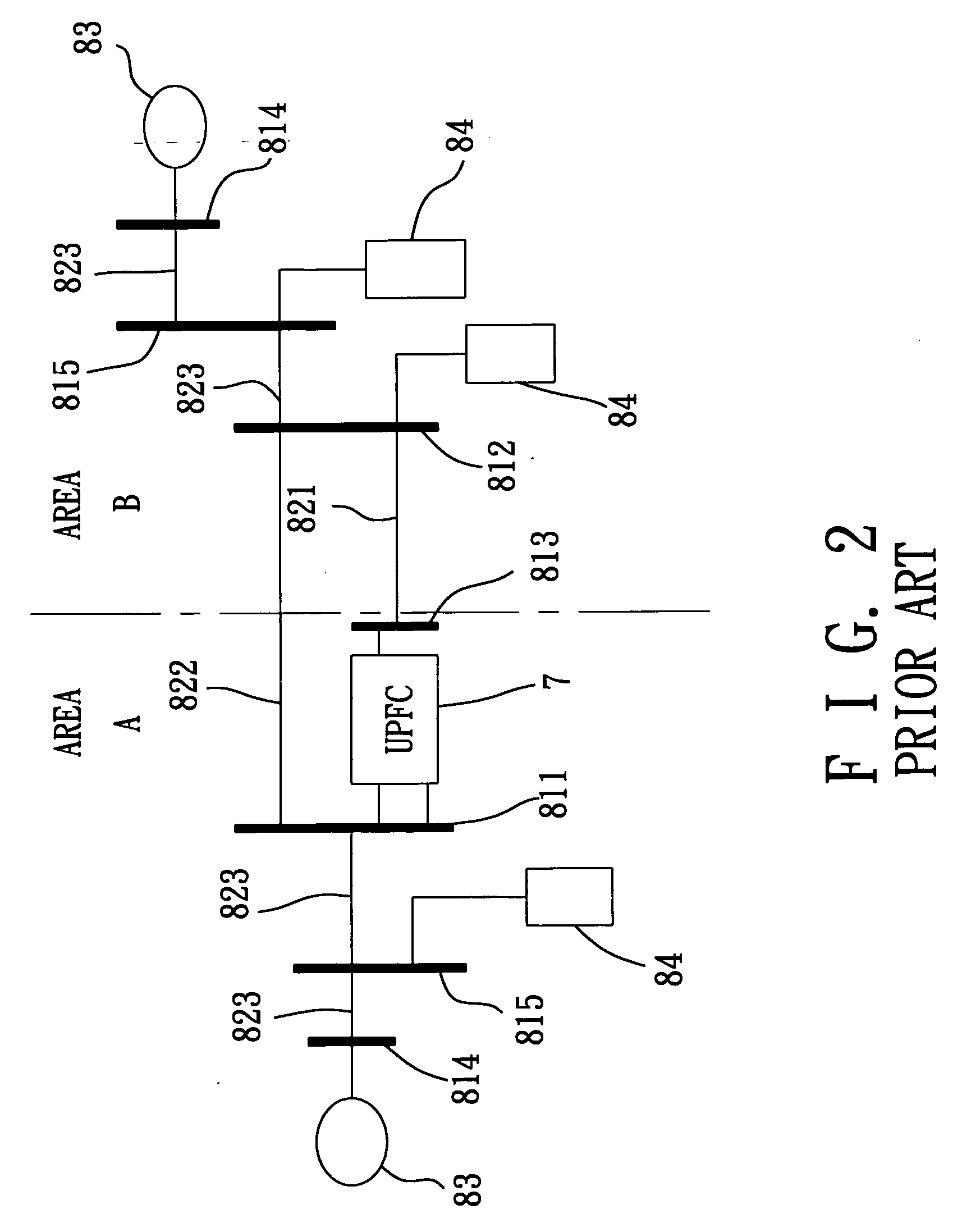 Method for calculating power flow solution of a power transmission network that includes unified power flow controllers