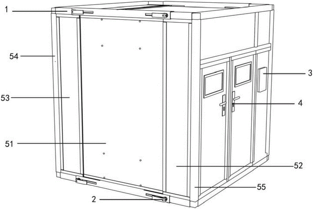 Box body structure of dry transformer