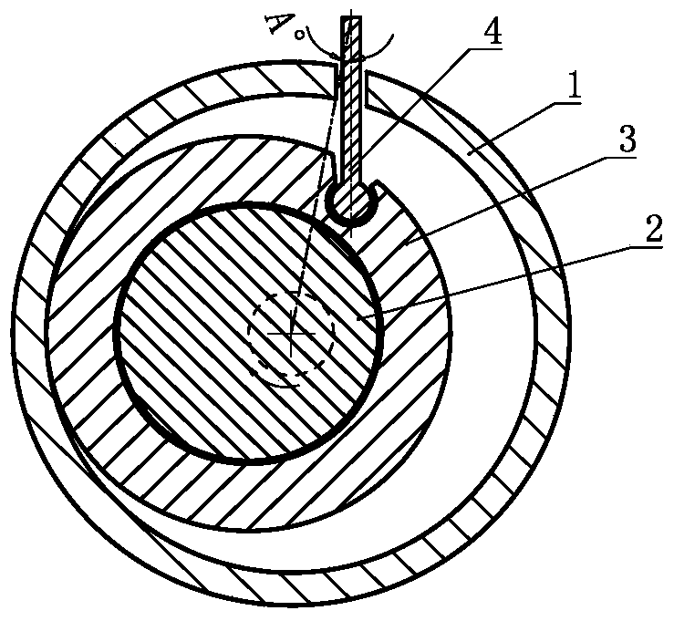 Offset rod spacer fluid mechanism and device including the same