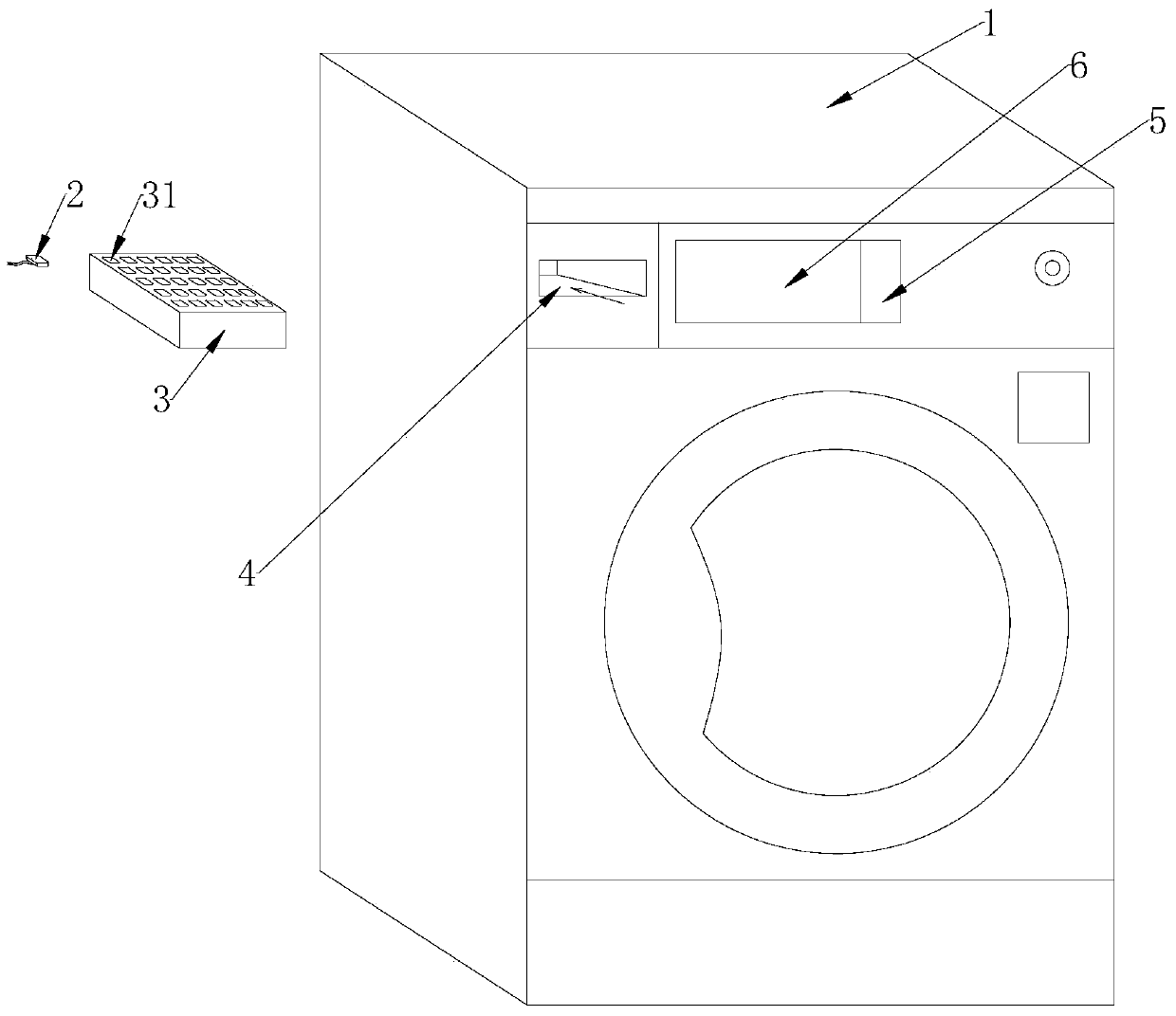 A washing machine with identification function and washing method