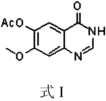 3,4-dihydro-7-methoxy-4-oxoquinazolin-6-ol acetate preparation method