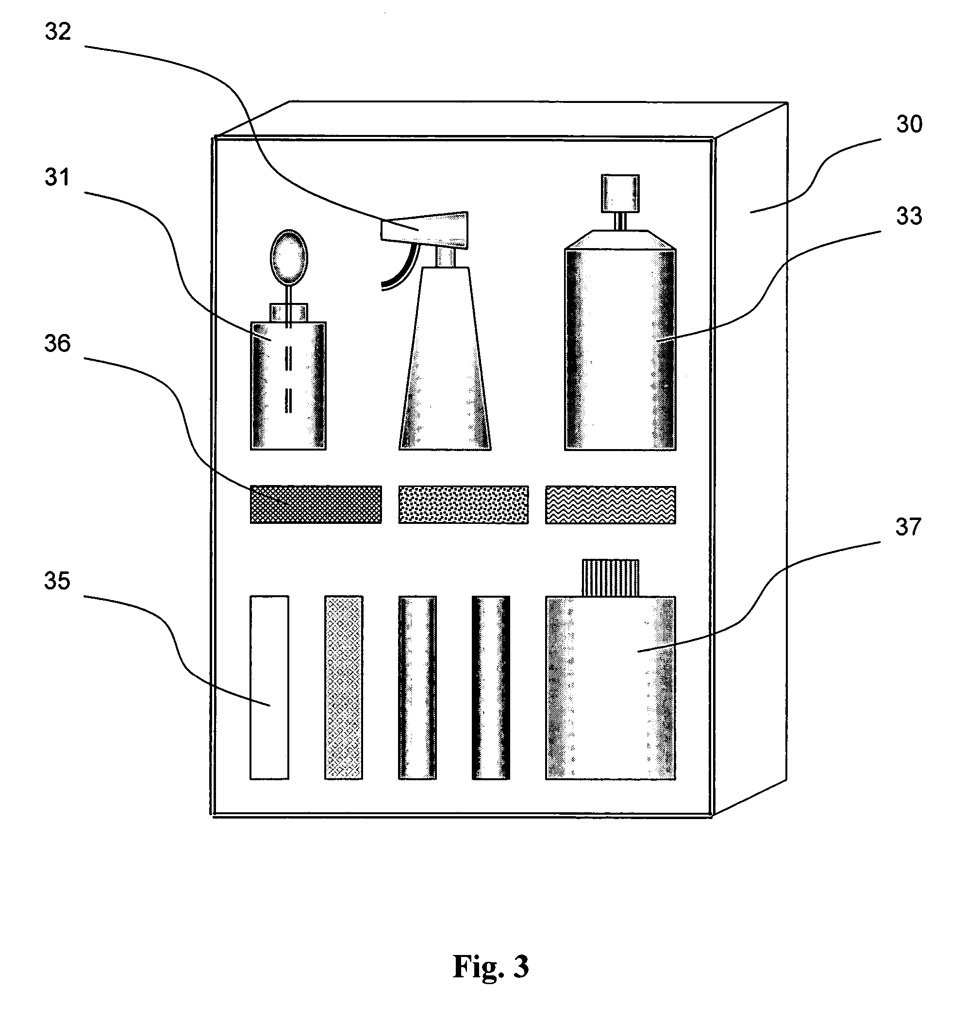 Method for masking and removing stains from rugged solid surfaces