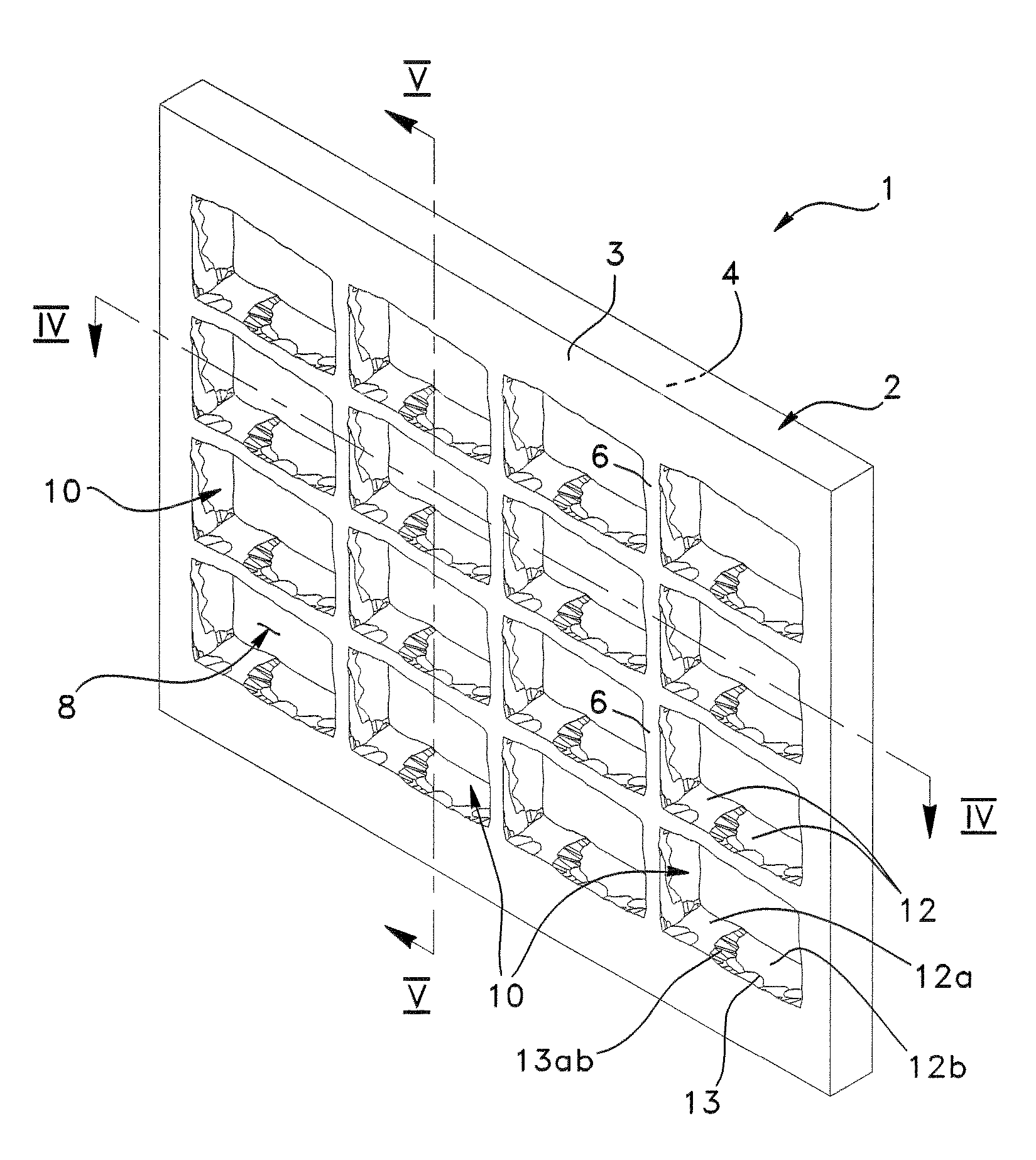Molding Apparatus for Producing Dry Cast Products Having Textured Side Surfaces