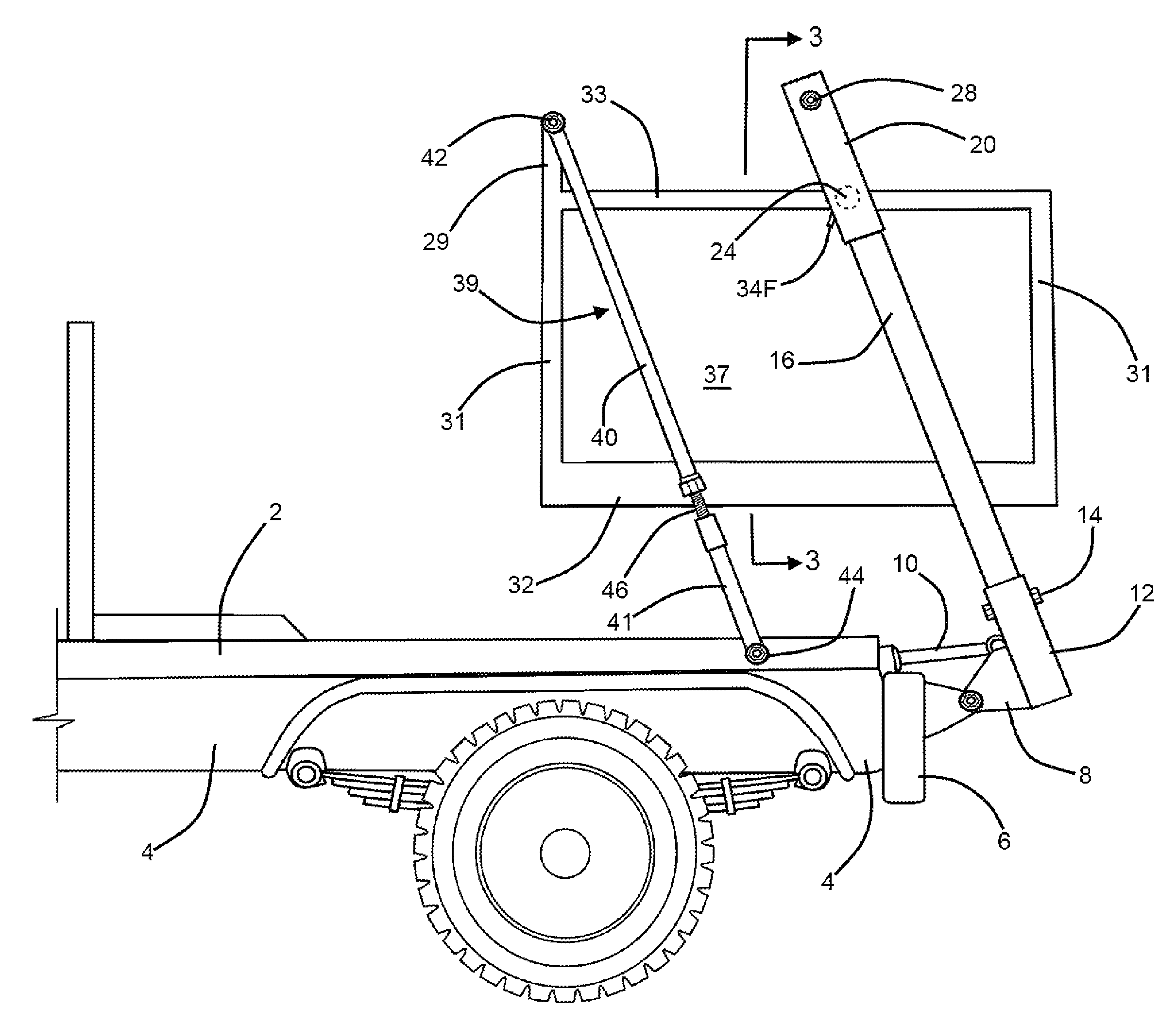 Truck bed bale loader auxiliary assembly