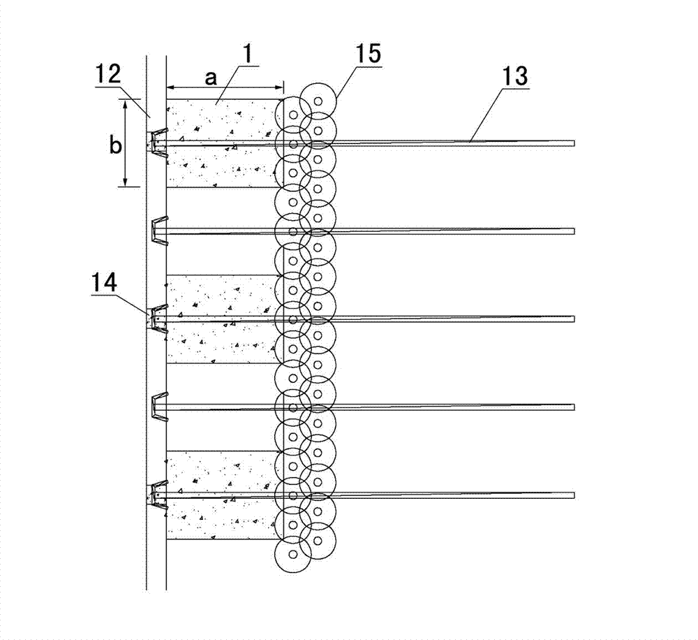 Ultra-deep large-section square supporting pile and construction method thereof