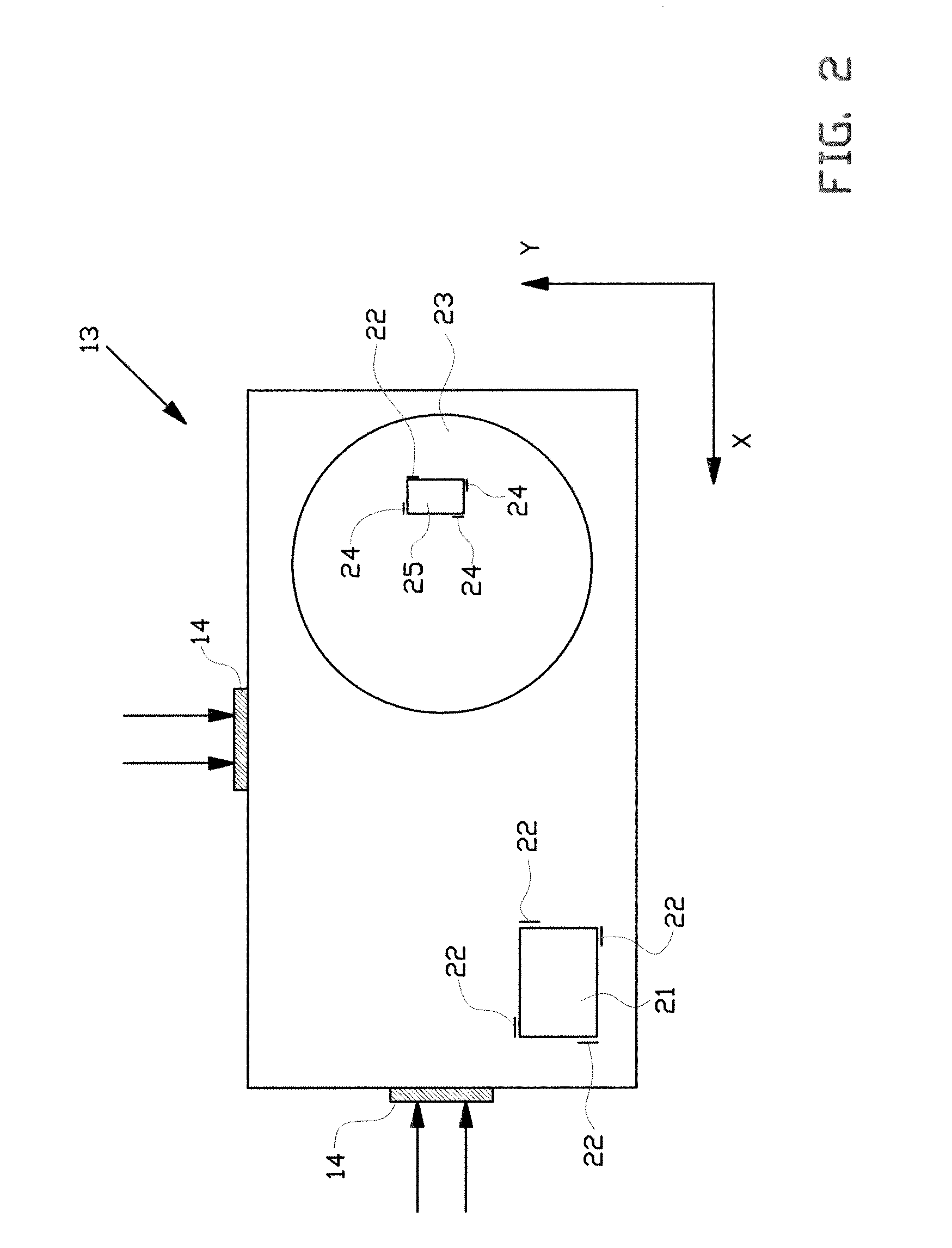 Lithography system for processing a target, such as a wafer, a method for operating a lithography system for processing a target, such as a wafer and a substrate for use in such a lithography system
