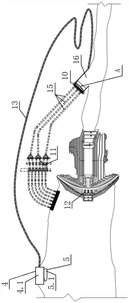 Fish passing method of high dam comprehensive fish passing facility