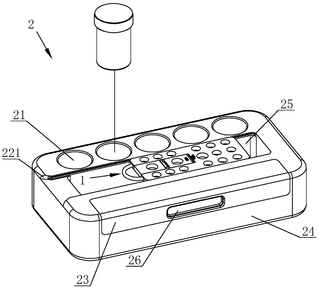 Medical dressing change box and dressing change device containing dressing change box