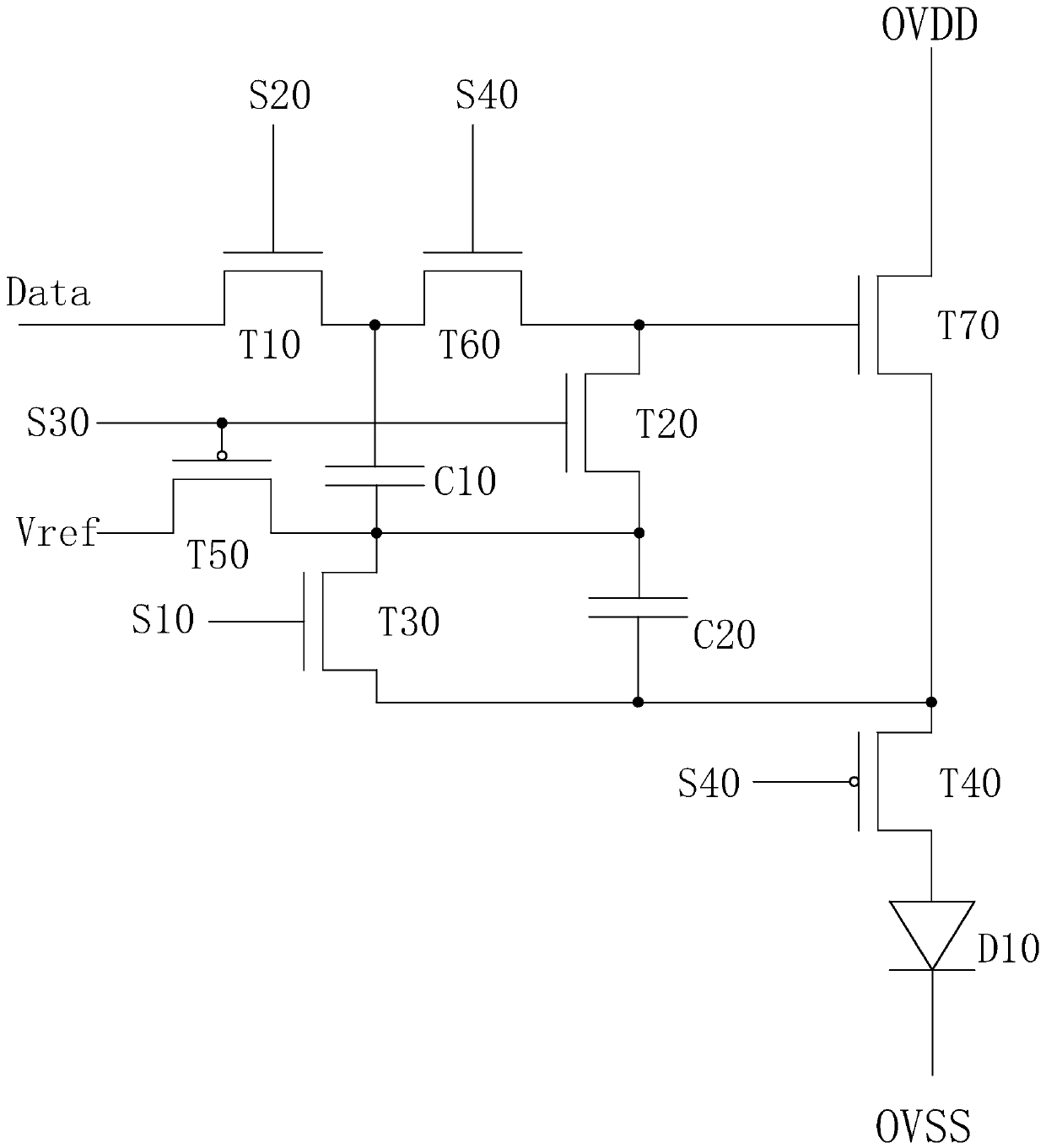 Amoled pixel driving circuit and its driving method