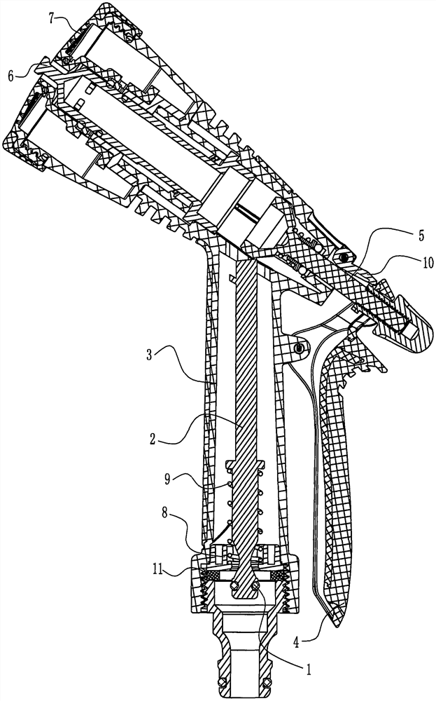 Filter for spray gun of oxygen generator with valve