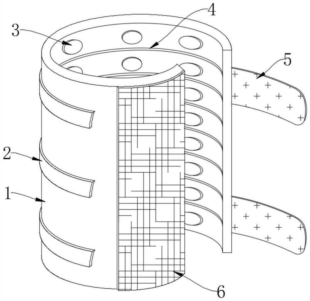 A wearable leg massager for beauty treatment