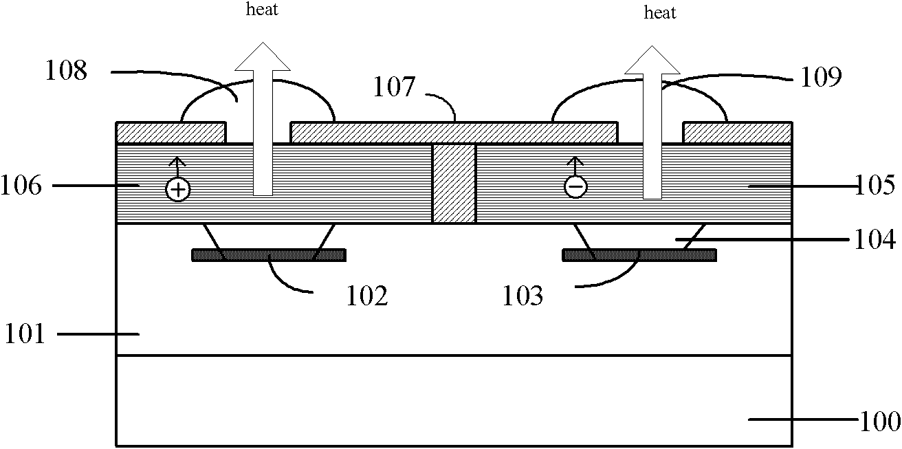 Cooling structure of chip