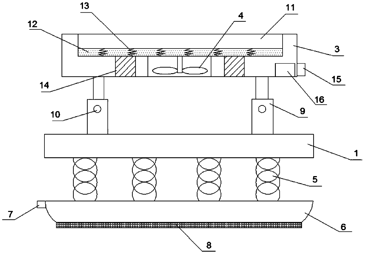 Retractable supporting frame for unmanned aerial vehicle