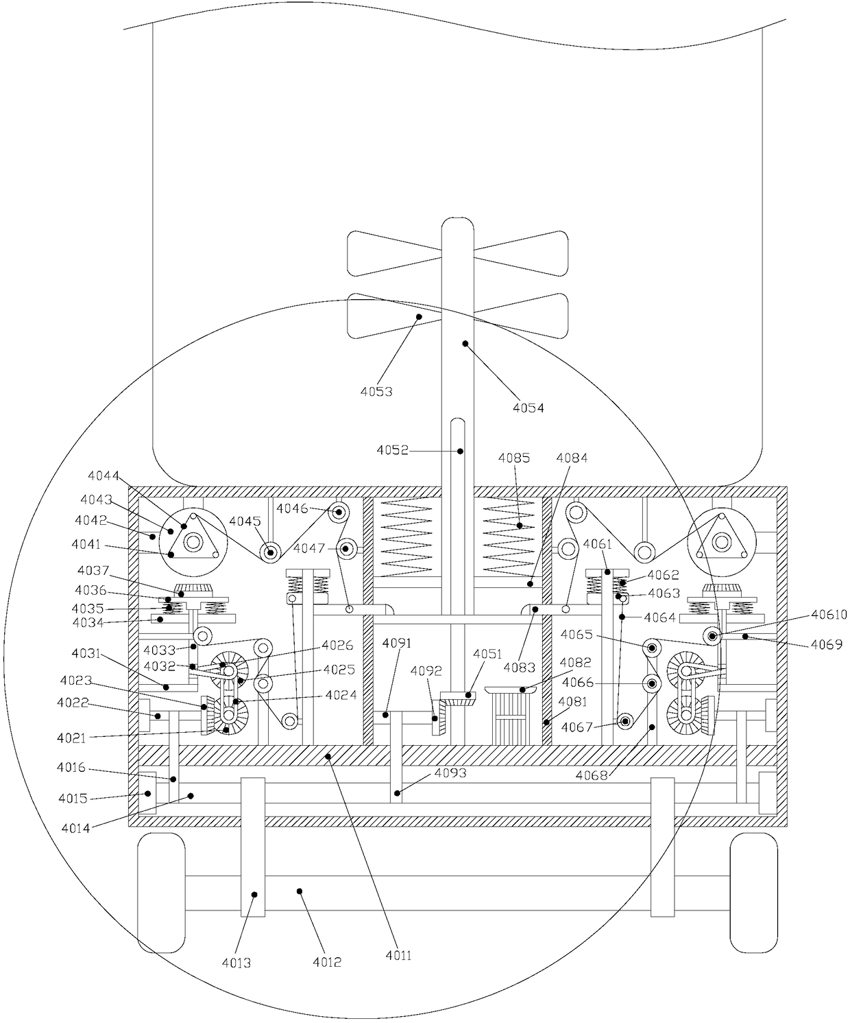 Garden insecticide spraying device for garden seedlings