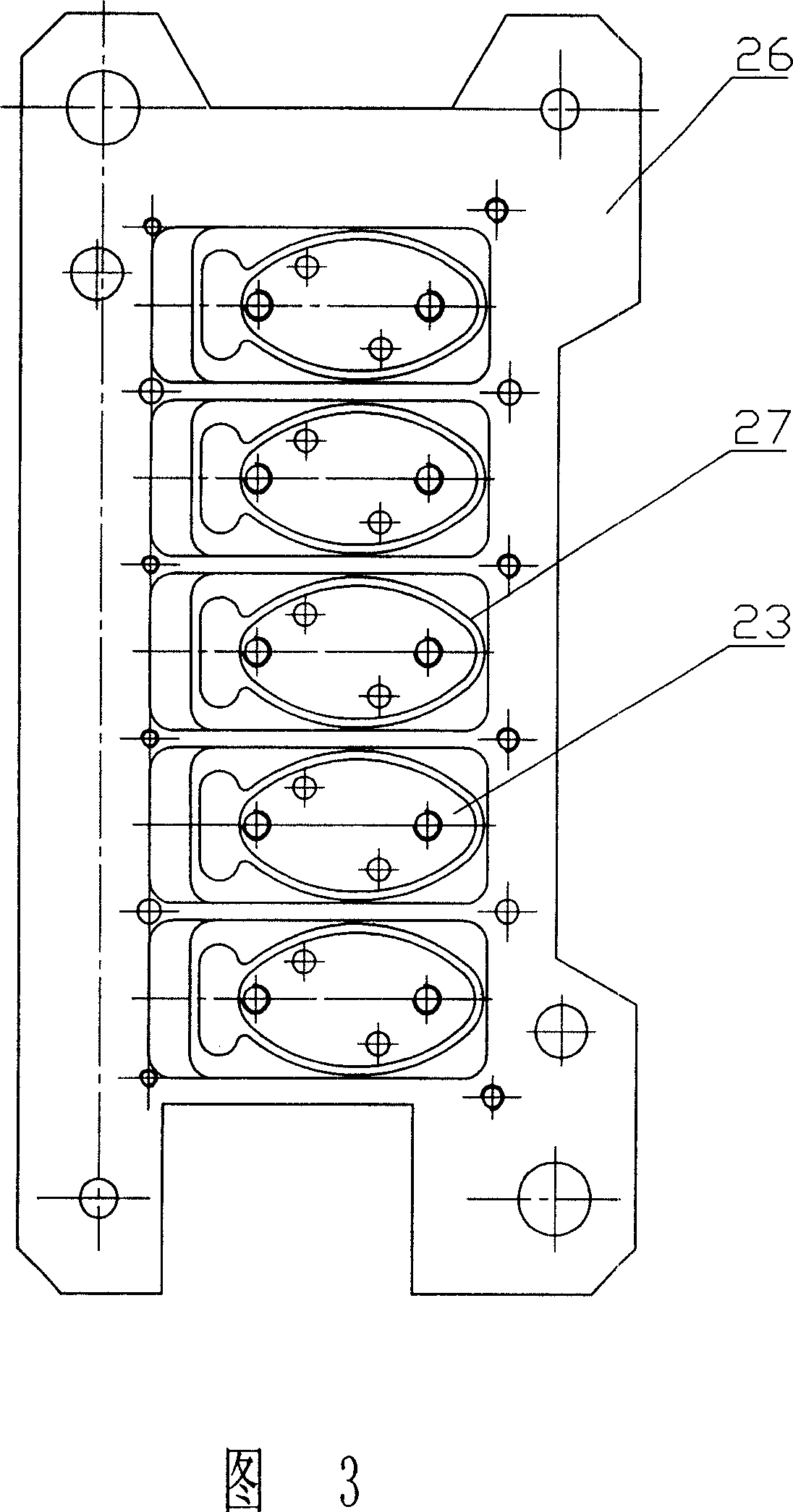 Independent die cutting apparatus for liquid filling machine