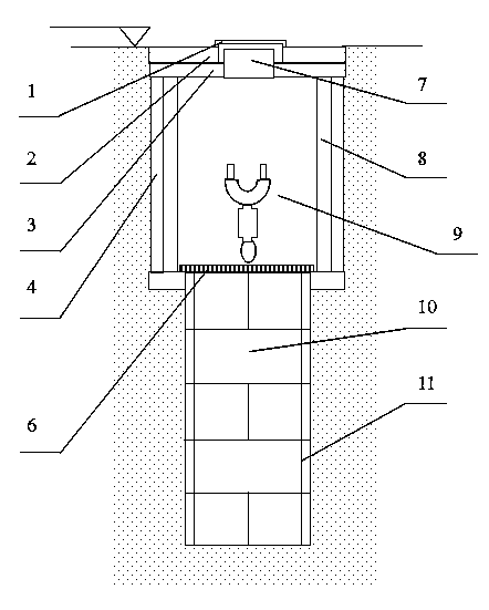 Thermal insulation water supply well through geothermal method and construction method thereof