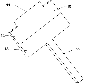 Glue scraping tool for prefabricated building construction