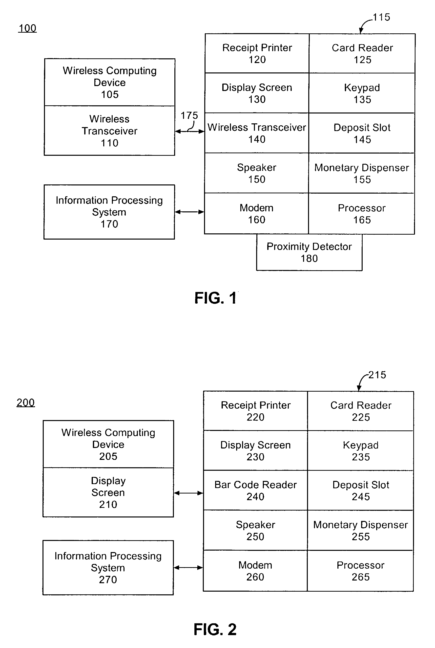 Automated teller machine for use with computing devices