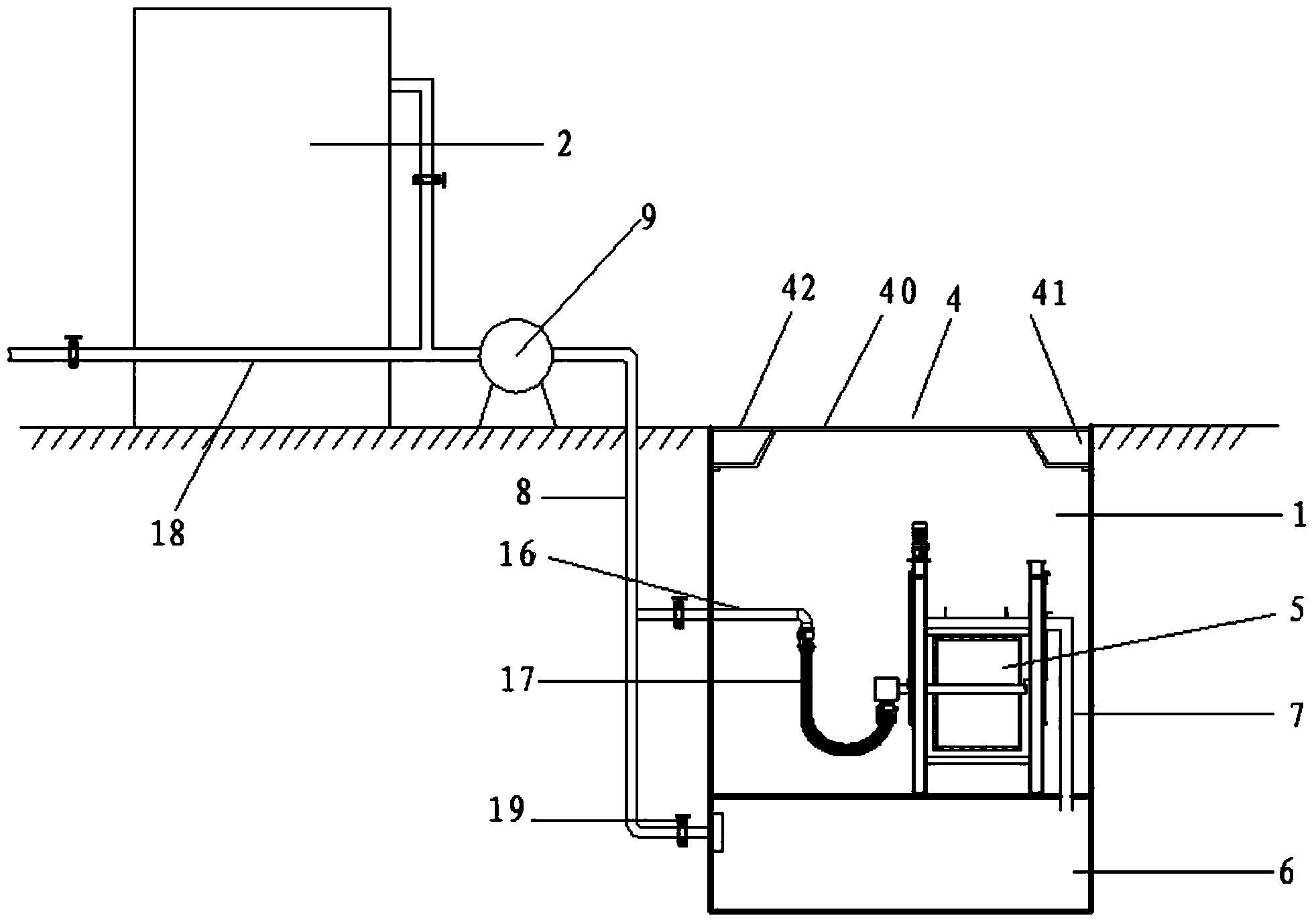 Park rainwater collecting and processing system