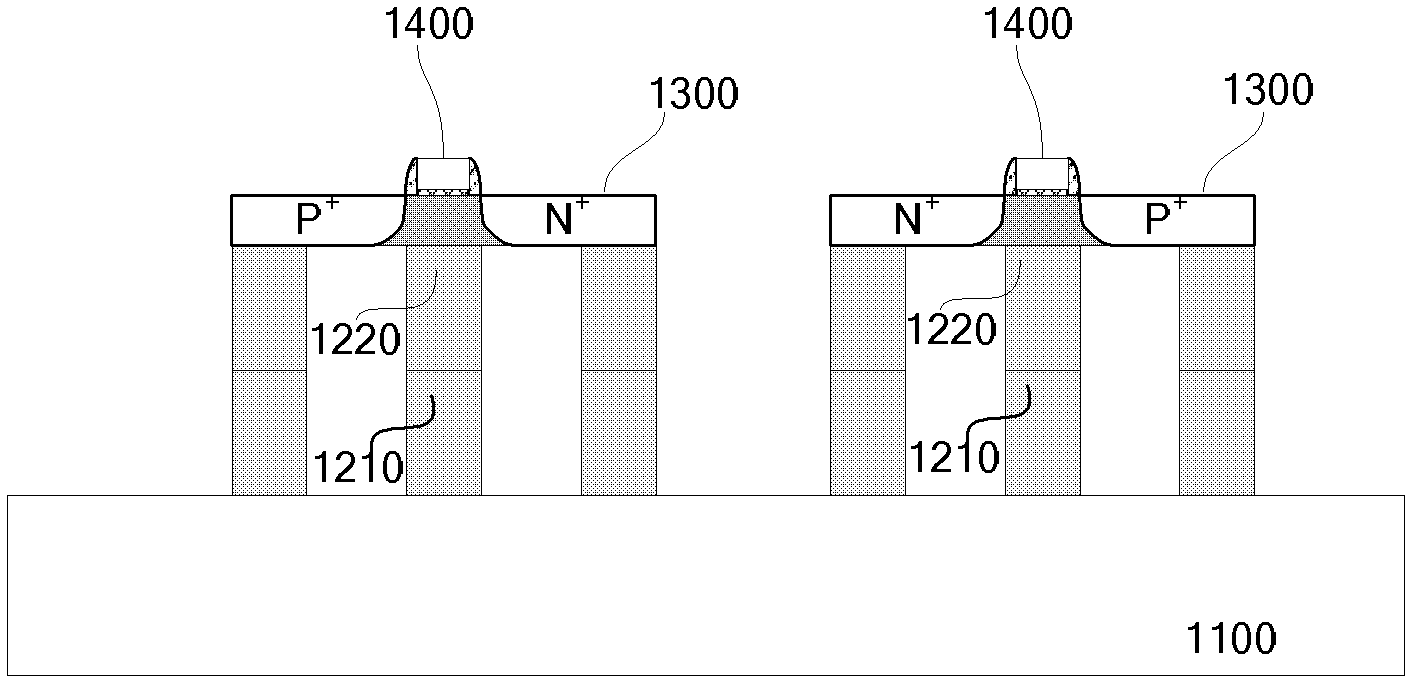 Tunneling field effect transistor structure with suspended source and drain regions and forming method thereof