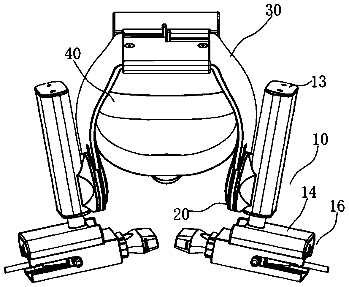 Rotary locking device and ultrasonic device