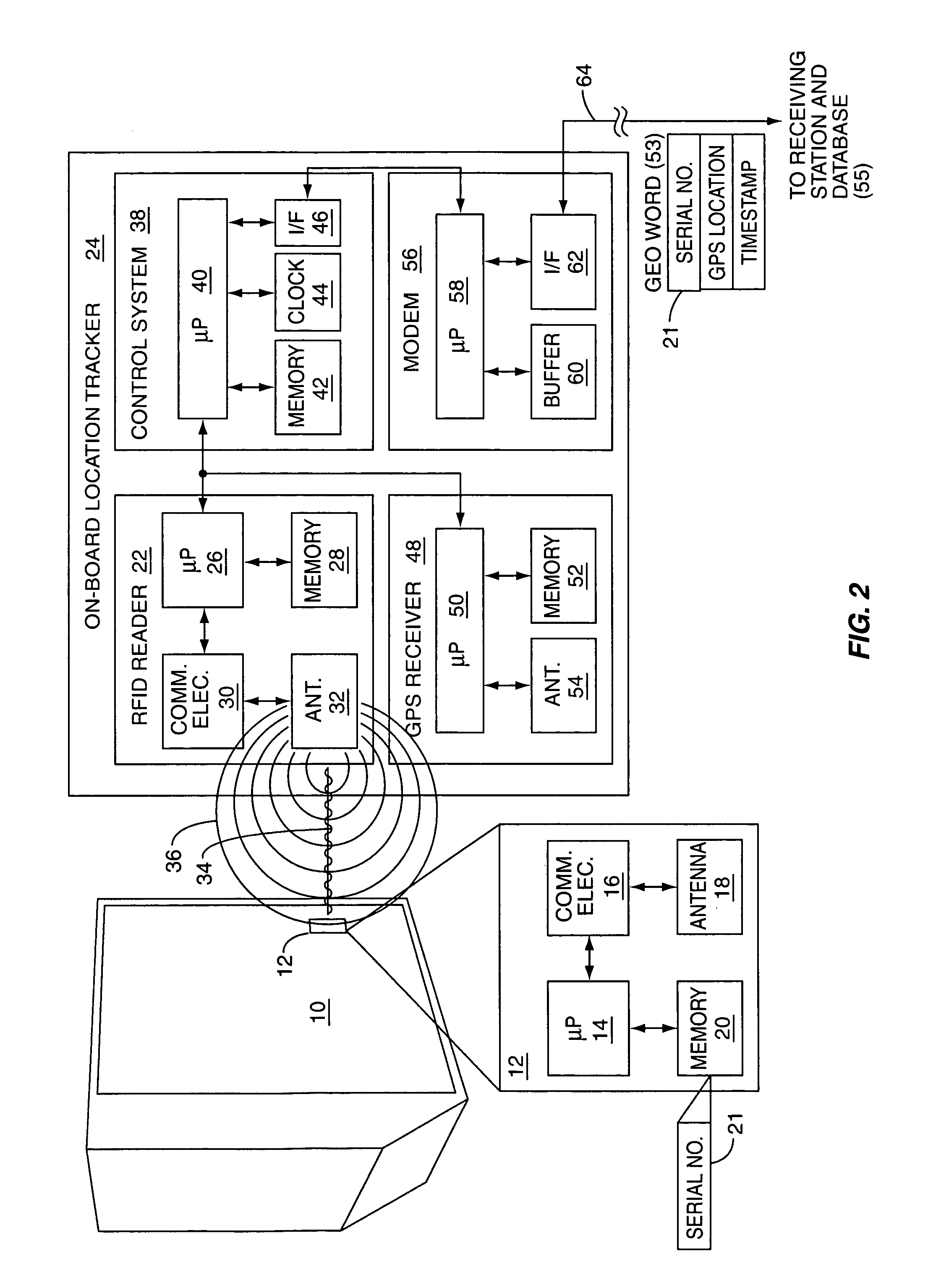 Passive container tracking device, system, and method