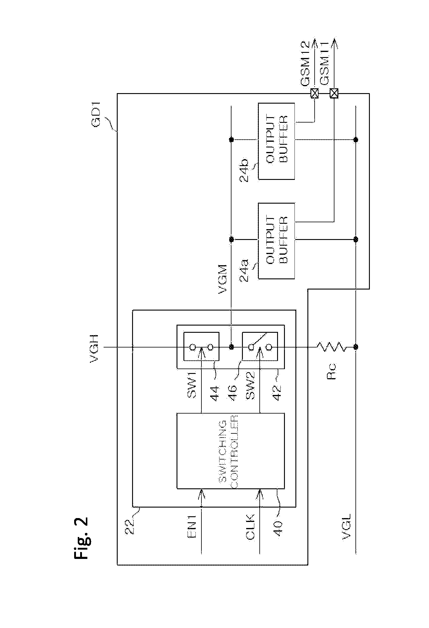 Gate driver, driving method thereof, and control circuit of flat panel display device