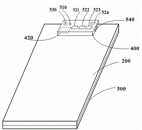 Electronic notebook with pressure-sensitive film