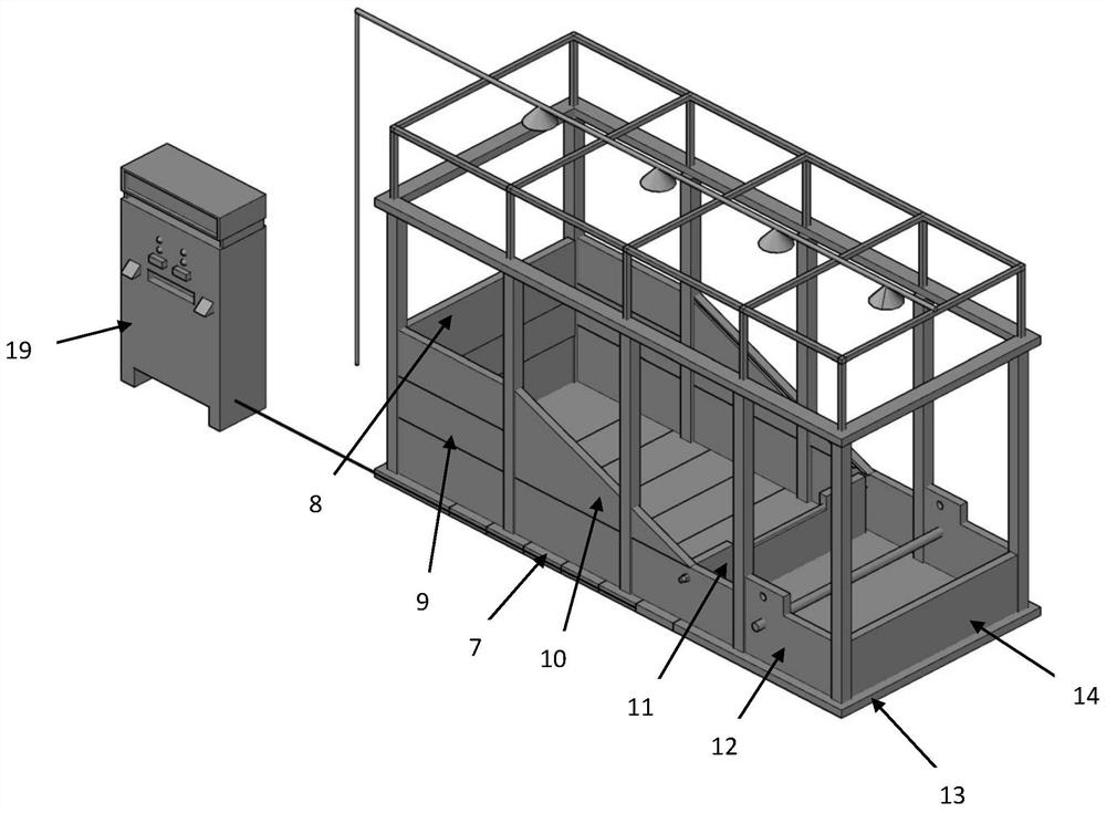 A model test device for pipeline safety in landslide areas based on gravity-loaded materials