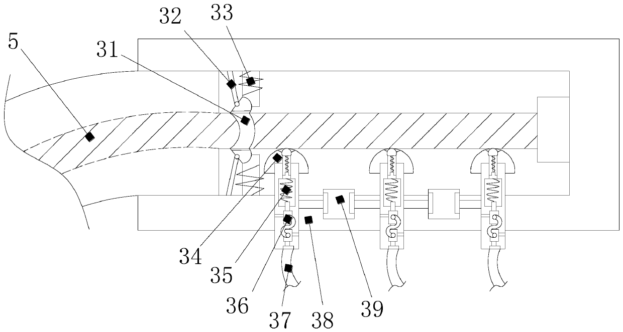 A wiring connection device for pin slot segmental busbars in generator sets