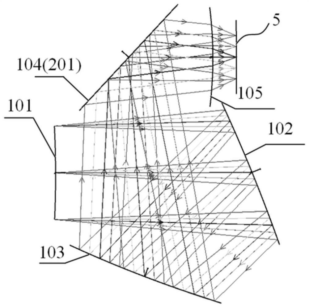 Compact infrared viewfinder optical system based on free-form surface prism