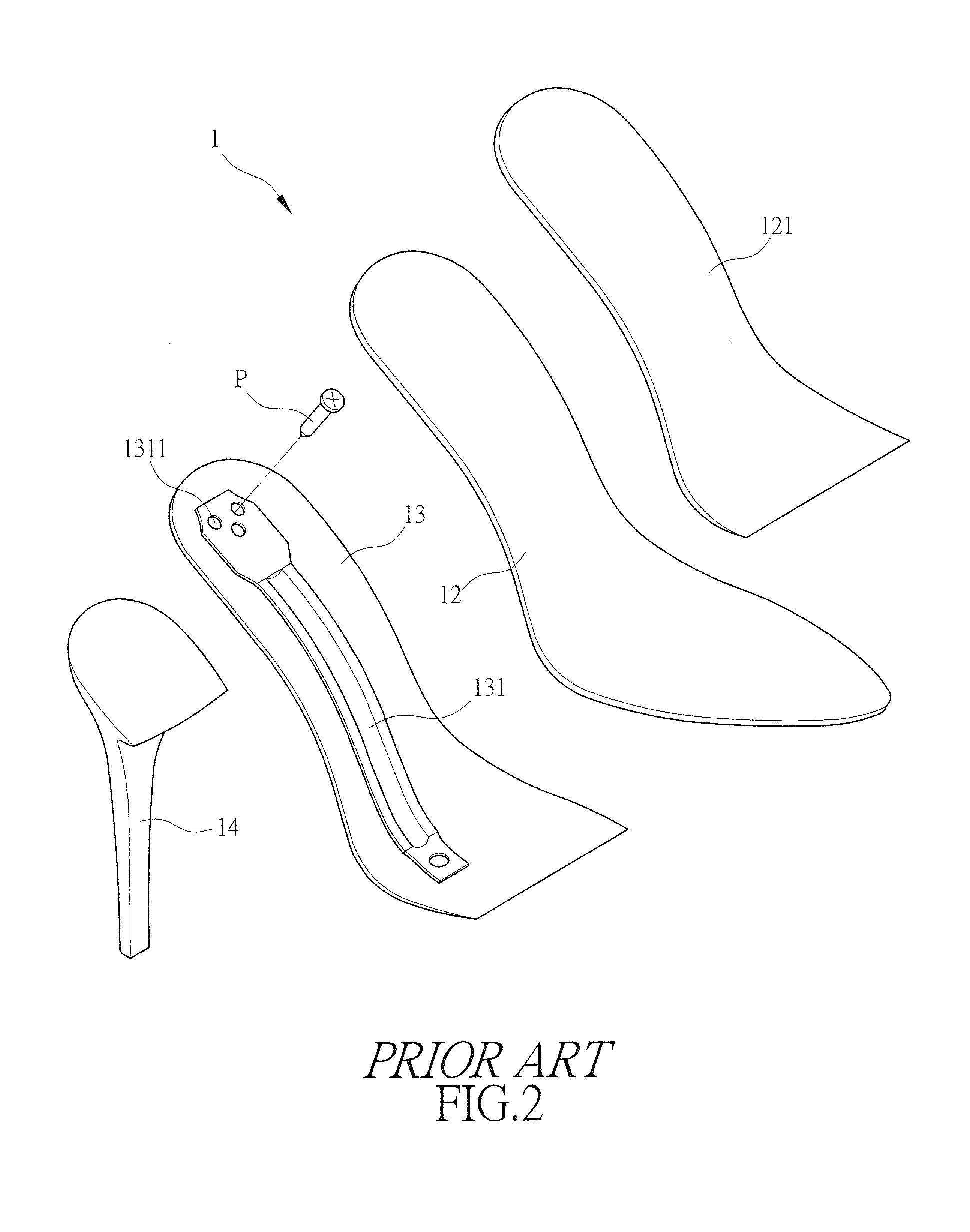 Structure of High-Heeled Shoe