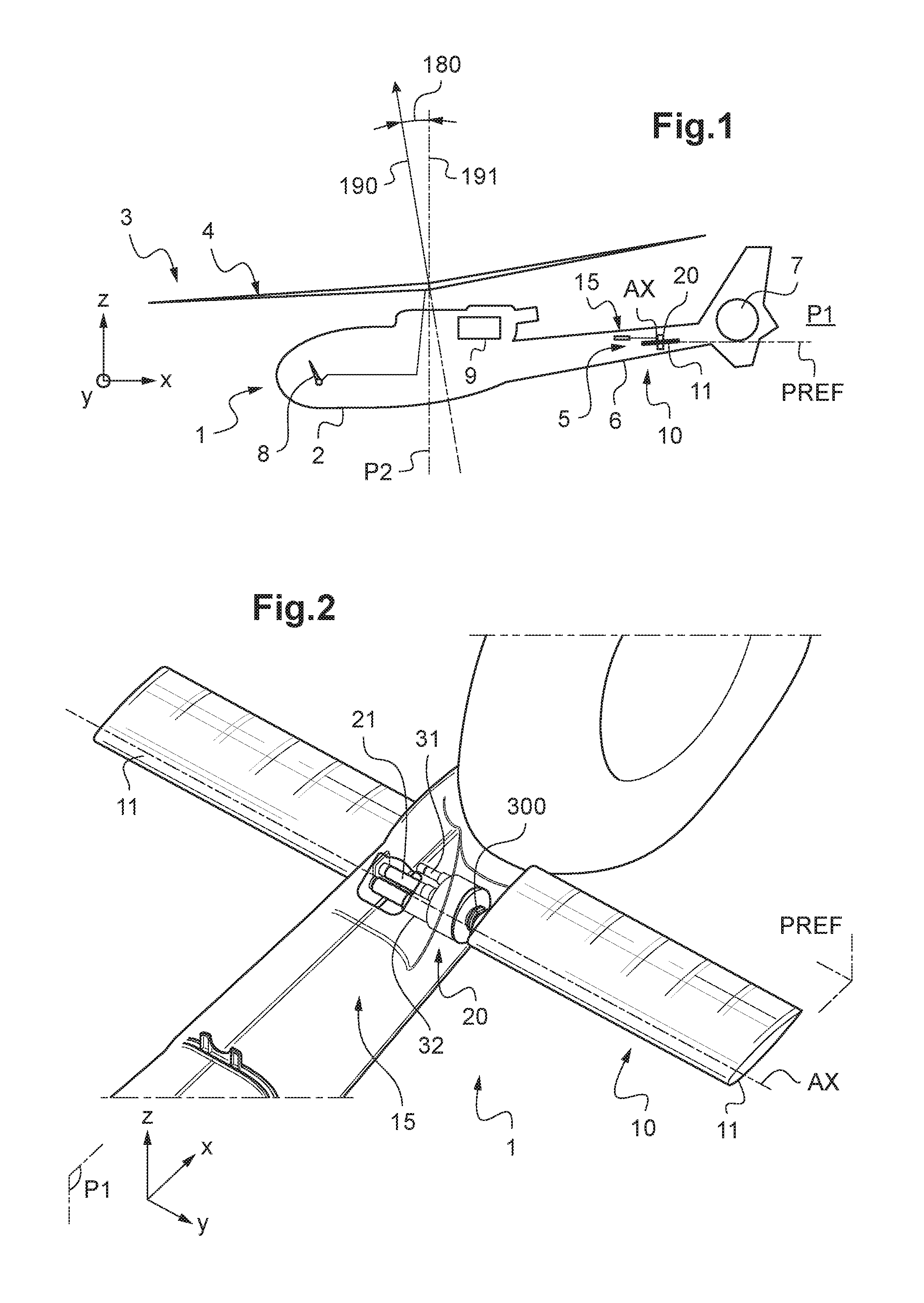 Advanced control relationship for a deflectable stabilizer