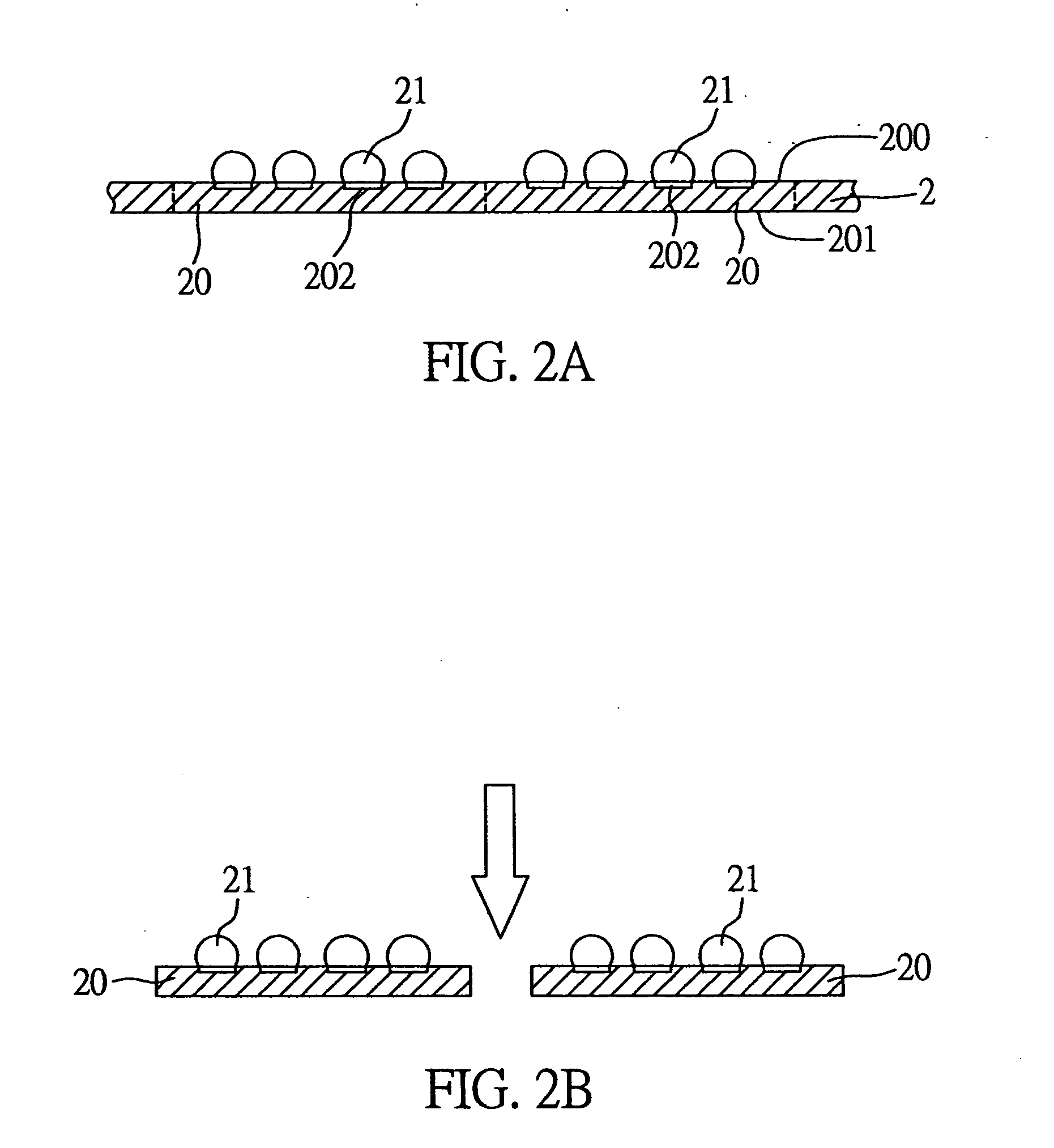 Method for fabricating semiconductor package having conductive bumps on chip
