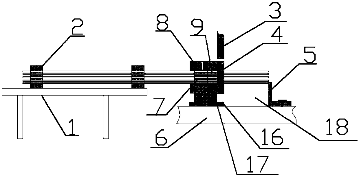 Multi-small-round-steel-bar punching mechanism for punch