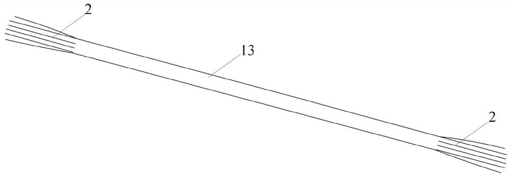 Continuous preparation method and anchoring method of FRP pultruded profile