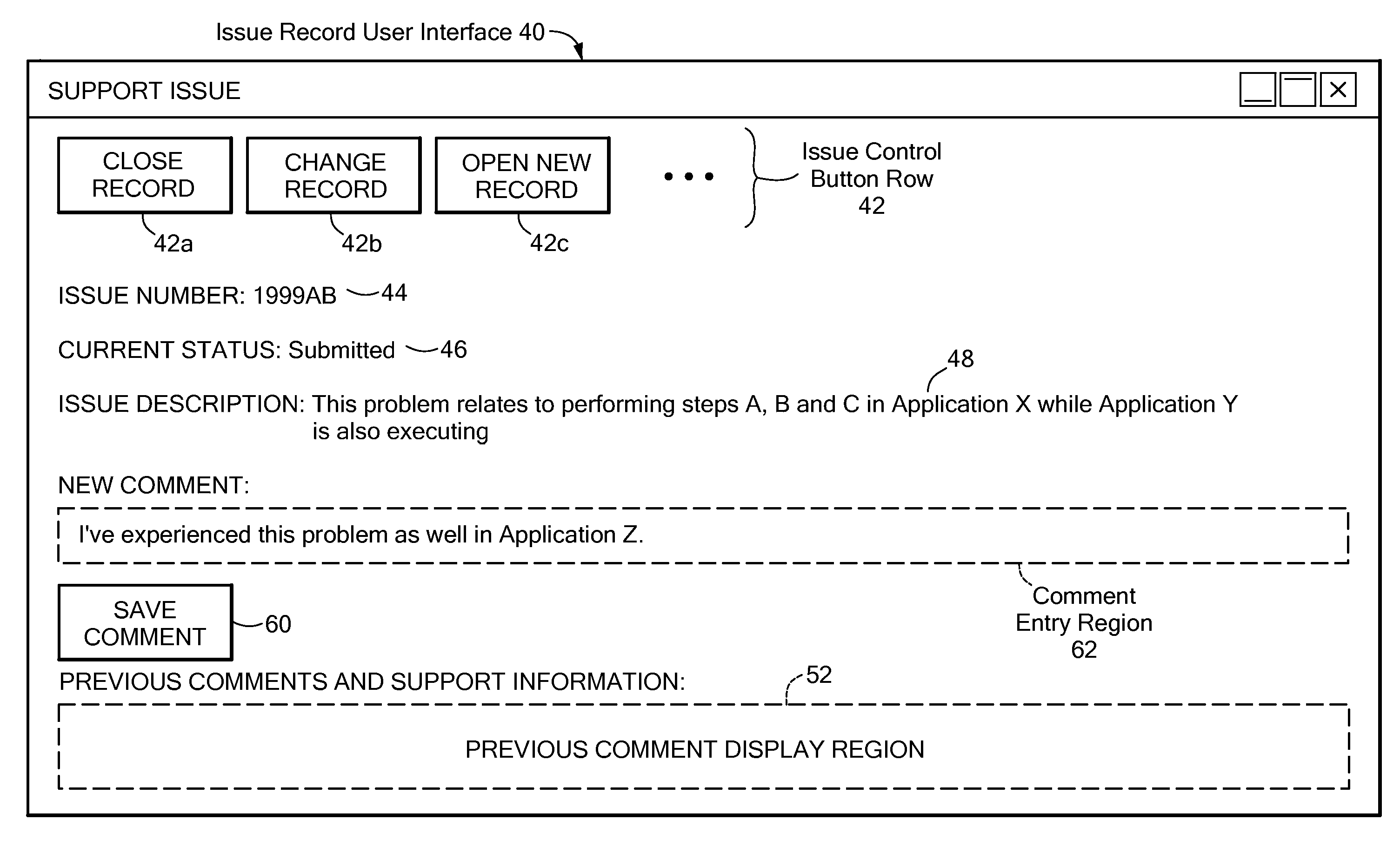 System and computer program product for efficiently processing comments to records in a database, while avoiding replication/save conflicts