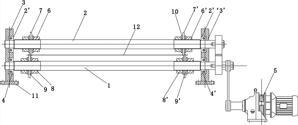 Roller type end-trimming machine