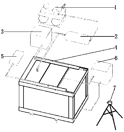 Landslide model test system